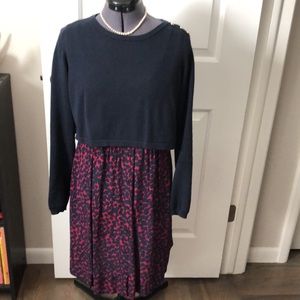 Seraphine Maternity and Nursing Dress with Sweater